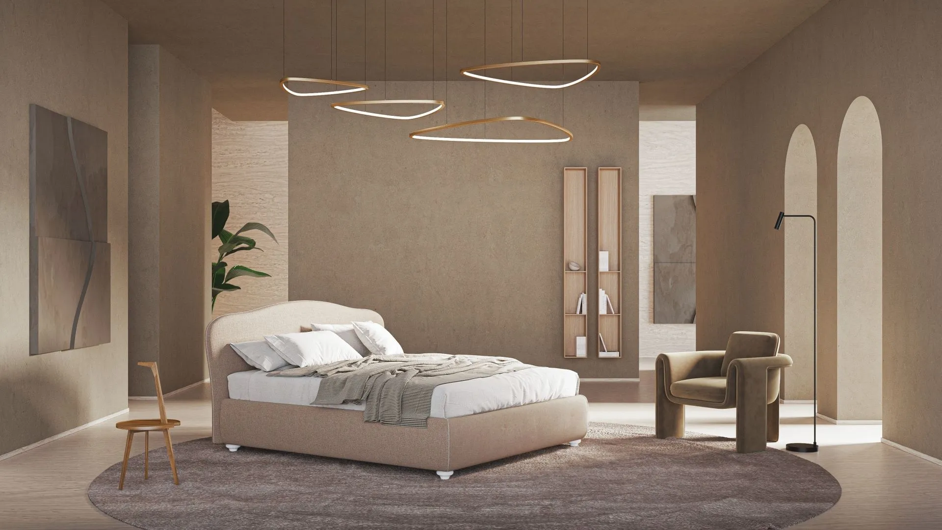 Letto imbottito Camilla Lanuit
